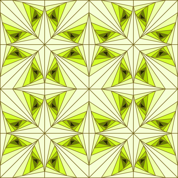 Triangular pattern in green color