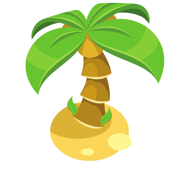 Palm tree 3d icon