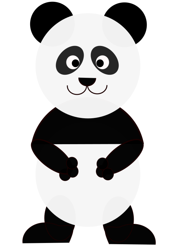 Panda bear cartoon | Free SVG
