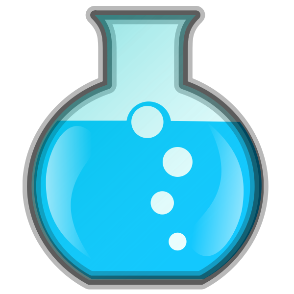 Vector drawing of lab chemical icon