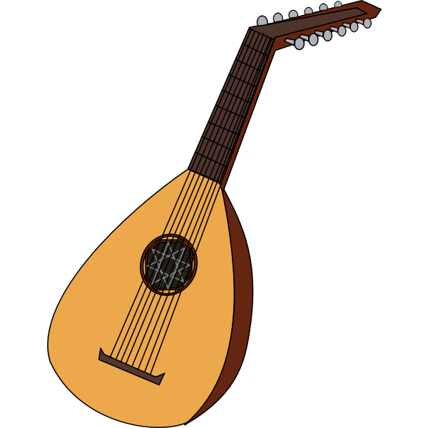 Lute vector image