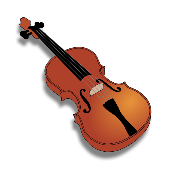 Vector image of violin