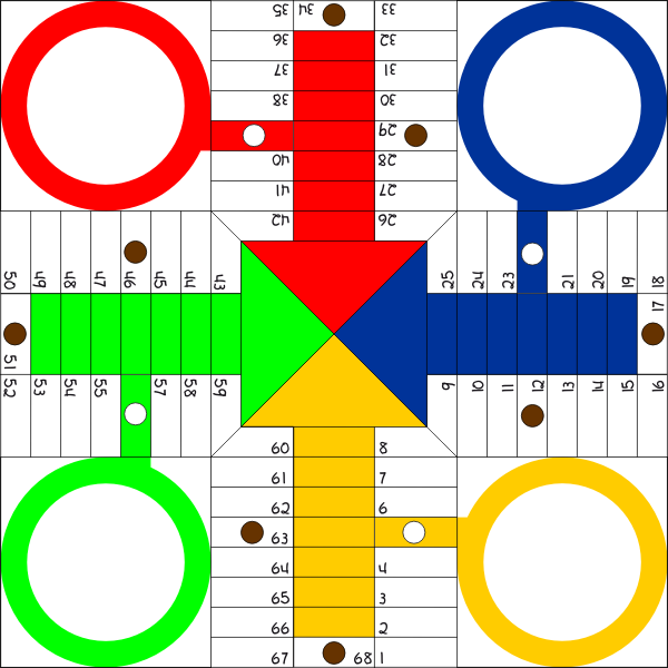 Parchis board vector image