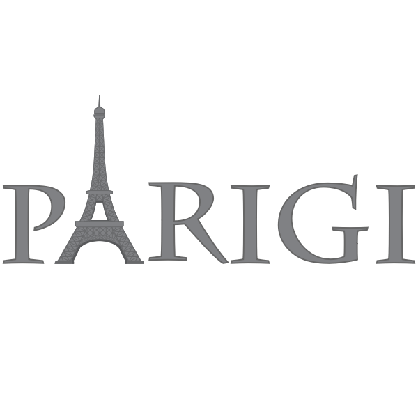 Parigi text logotype