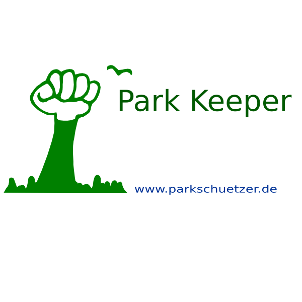 Park Keeper poster vector illustration