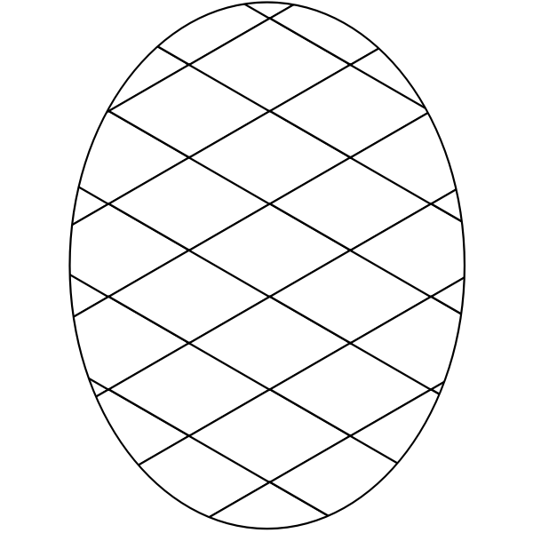 Outlined egg