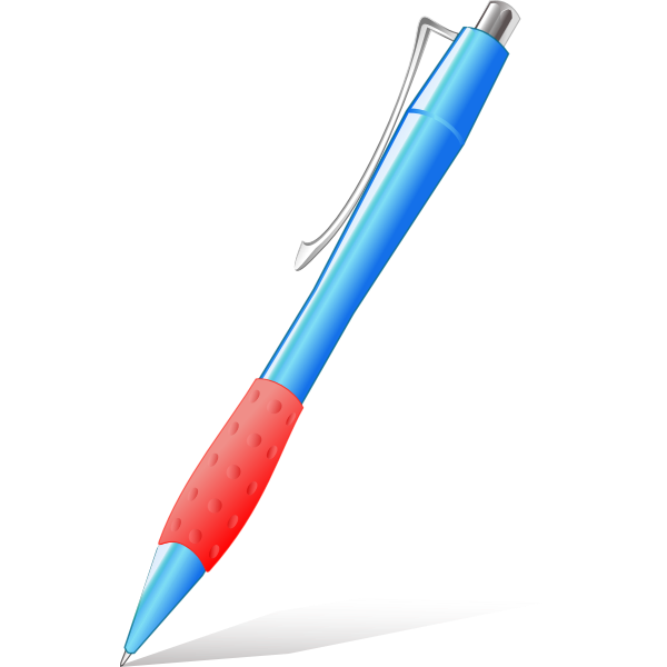 Vector drawing of simple plastic pen