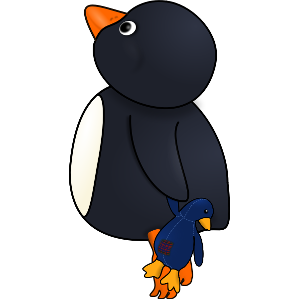 Download Baby penguin vector | Free SVG