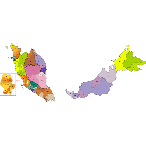 peninsular malaysia postcode map