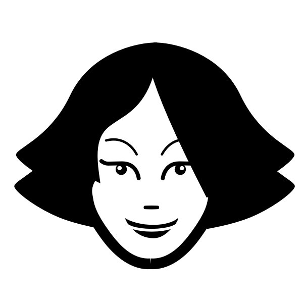 Female face silhouette