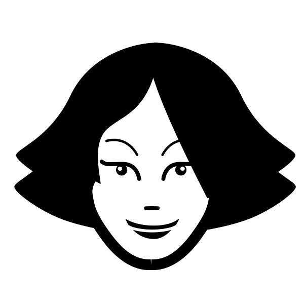 Female Face Svg