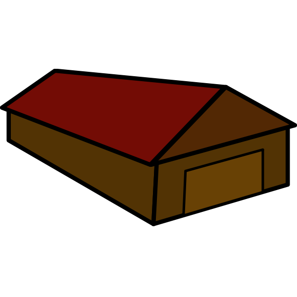 Cartoon vector image of a house