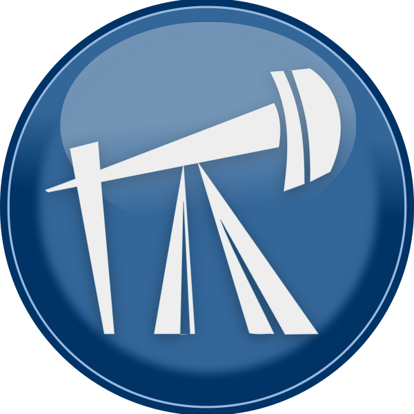 Vector image of petroleum rig icon