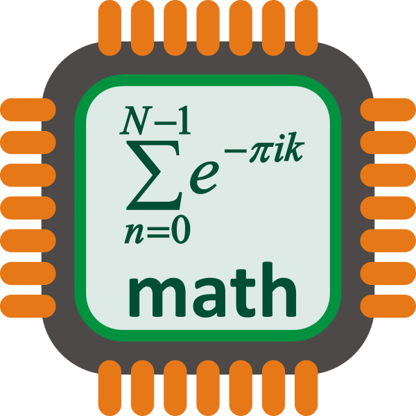 Maths processor vector image