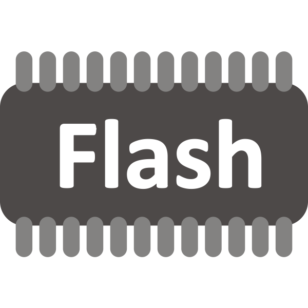 Flash memory vector image