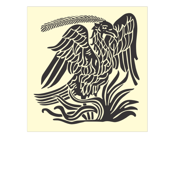Phoenix bird pattern vector clip art | Free SVG