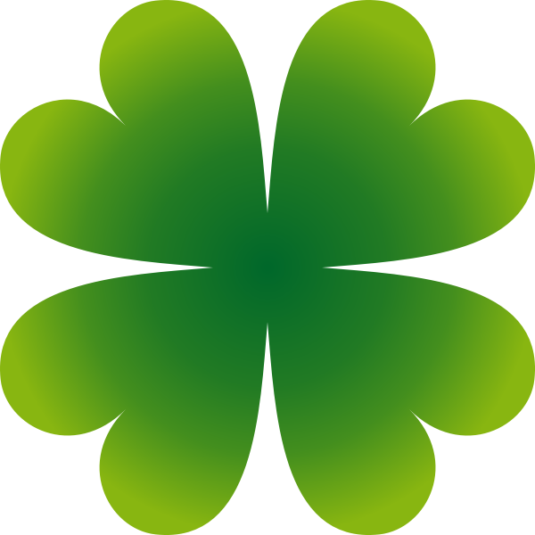 Four-leaf clover vector image
