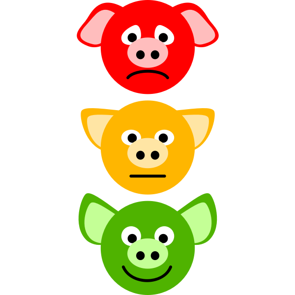 Pig traffic lights