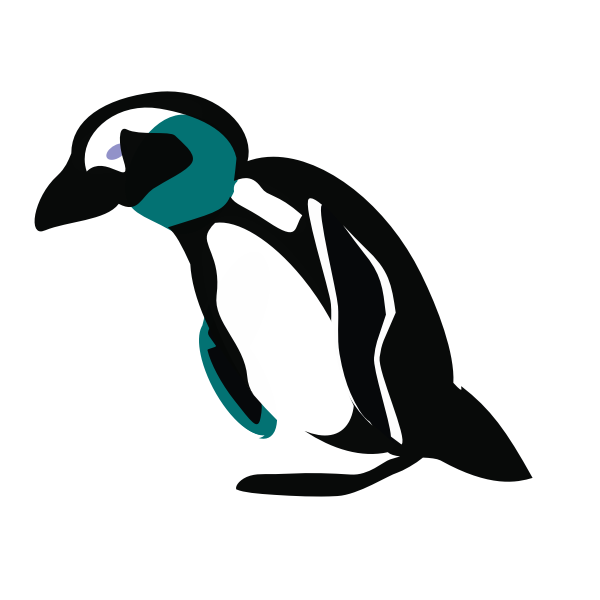 Penguin silhouette graphics