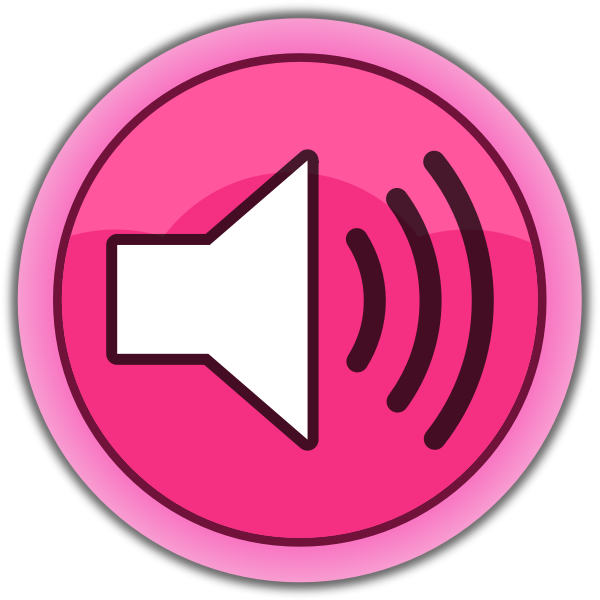 Pink button "Sound on"