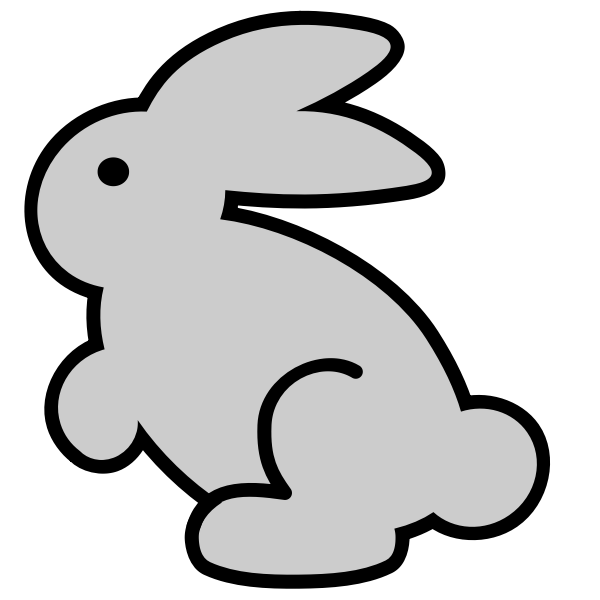 Free Bunny Outline Svg Free 106 SVG PNG EPS DXF File