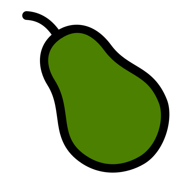Vector image of pear fruit icon