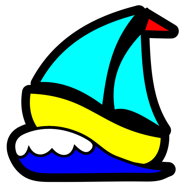 Simple boat vector image