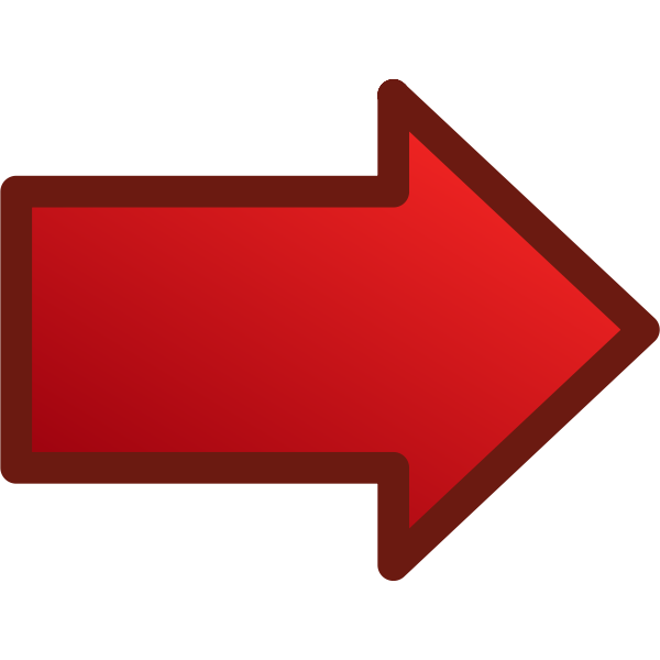 Red arrow pointing right vector image