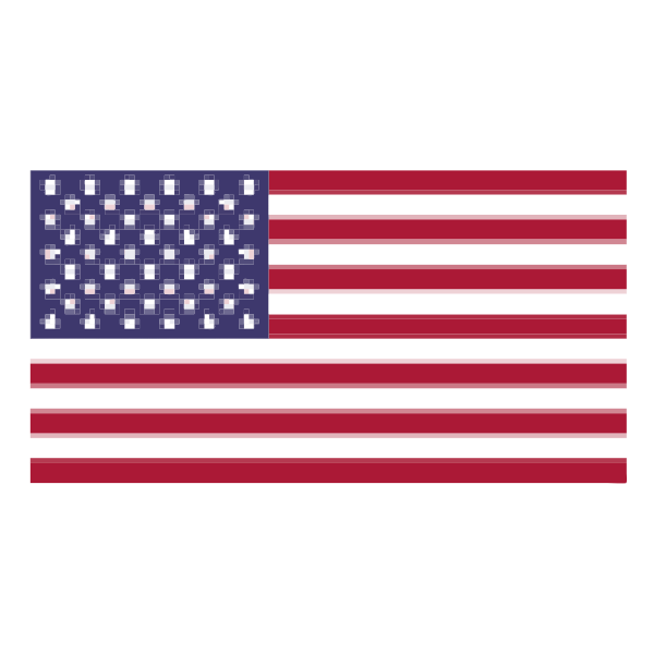 Pixelated Flag