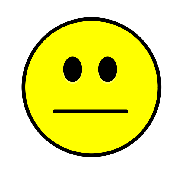 Plain Smiley Yellow Simple Free SVG