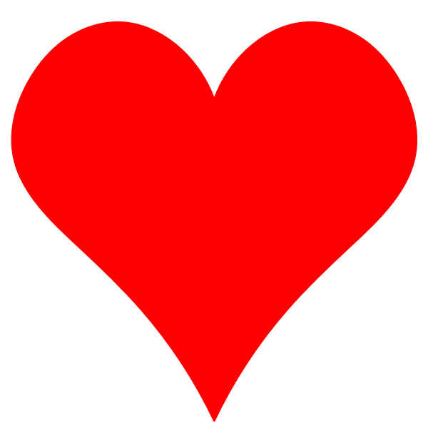Heart-shaped element