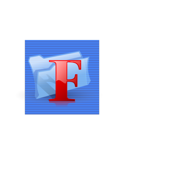 Blue background function folder computer icon vector image