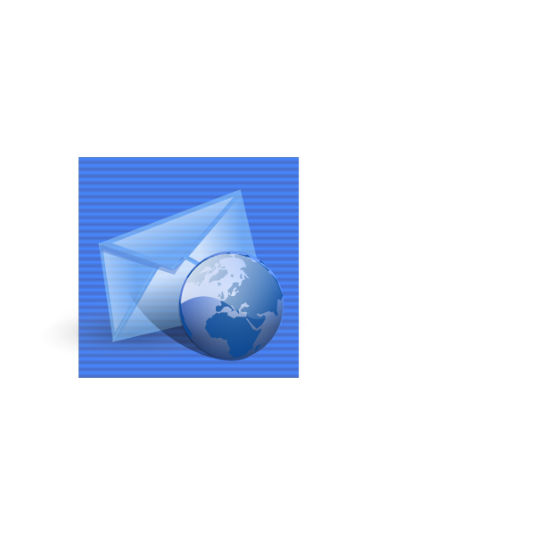 Blue background web e-mail computer icon vector graphics