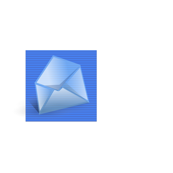 Blue background mail computer icon vector clip art