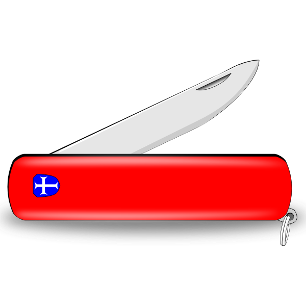 Red pocket knife