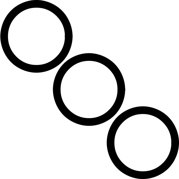 Three black circles