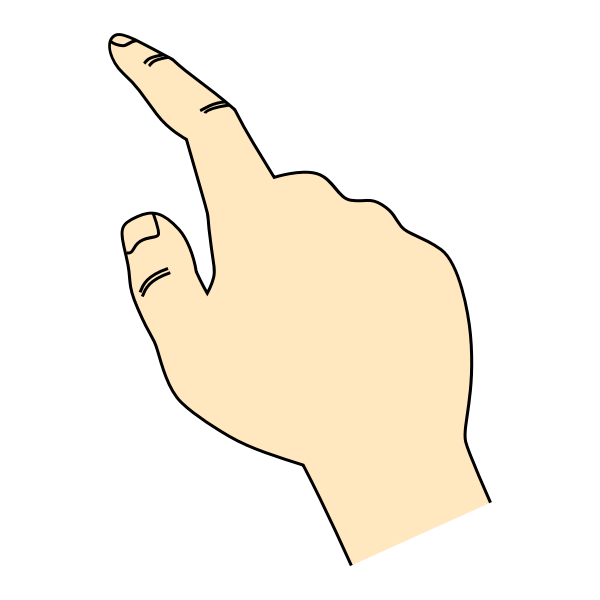 Pointing finger