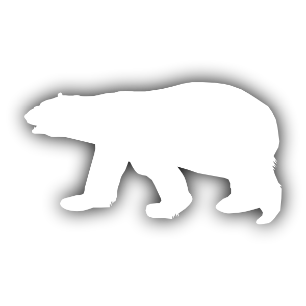 polar bear silhouette