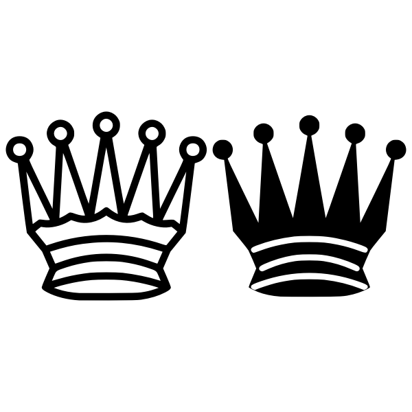 Queen chess piece vector image