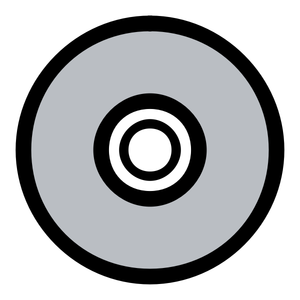 Monochrome CD vector image