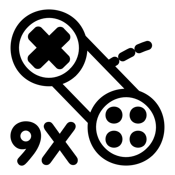 Black and white KDE icon vector graphics