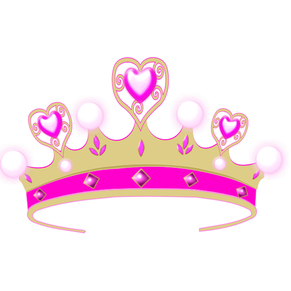 Vector drawing of a princess crown | Free SVG