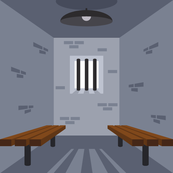 Empty prison cell