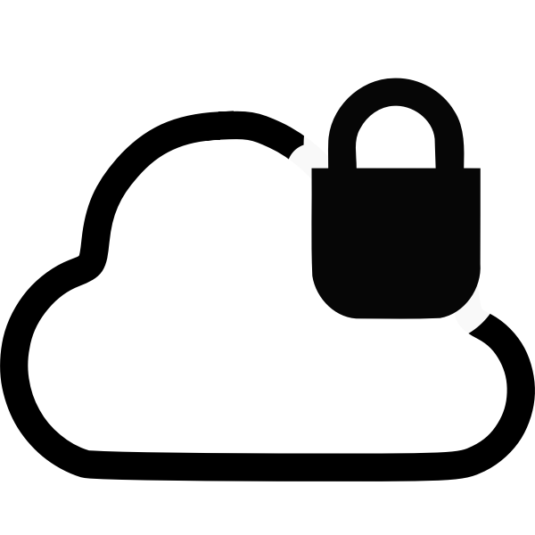 Secure cloud | Free SVG