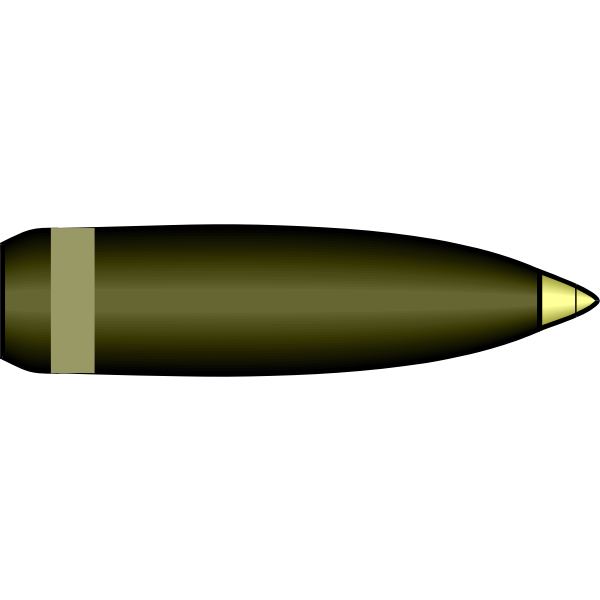 Projectile vector drawing
