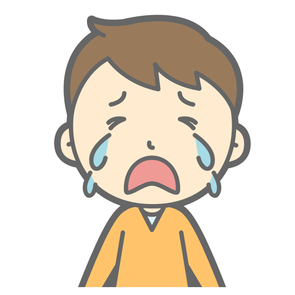 Kid in tears | Free SVG