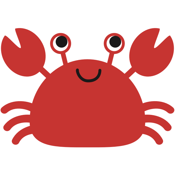Cartoon Crab : Click the cute cartoon crab coloring pages to view