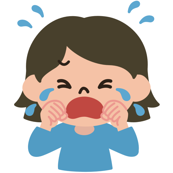 Crying lady vector image