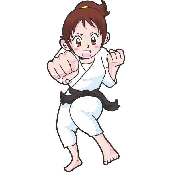 Karate cartoon | Free SVG