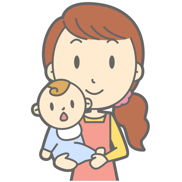 Download Mother and baby vector image | Free SVG